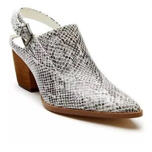 Coconuts by Matisse Snakeskin Mules Sling Back